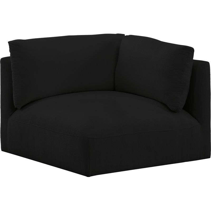 Chaise d'appoint Izayuh, Tissu noir