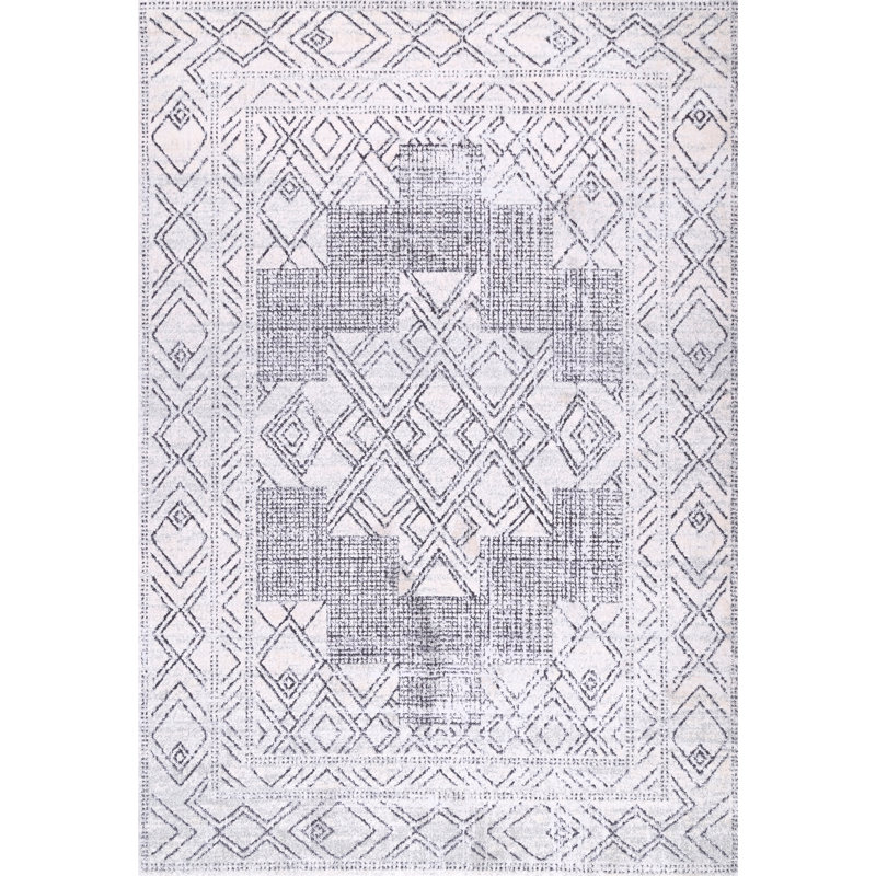 Guinn Geometric Indoor Rug, Rectangle 5' x 7'5"