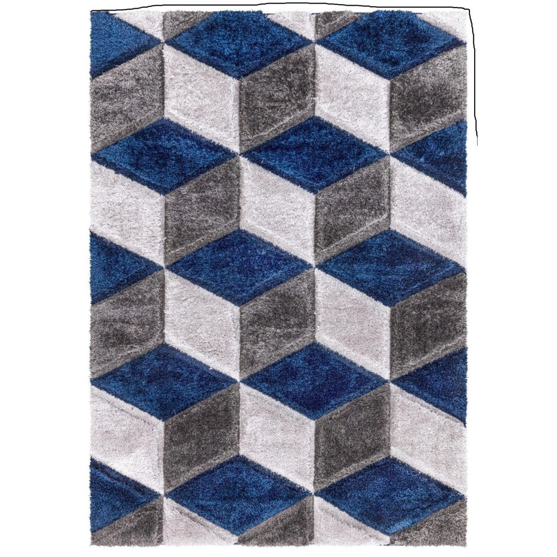 Shag Area Rug, Rectangle 120 x 170 cm
