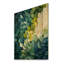 «Leaves Green River Collage», art mural sur bois de pin naturel-971492314
