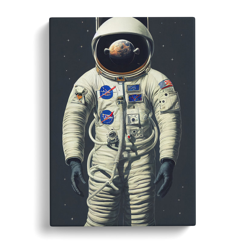 Wonderful Astronaut - Wrapped Canvas, 50cm H x 35cm W x 3cm D