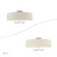 Plafonnier semi-encastré 5 lumières Bazilijus-430015666-430015664