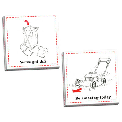 Home Improvement I And Home Improvement II - 2 Piece Graphic Art on Canvas