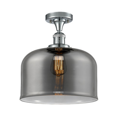 Bell - 1 Light 12" Semi-Flush Mount