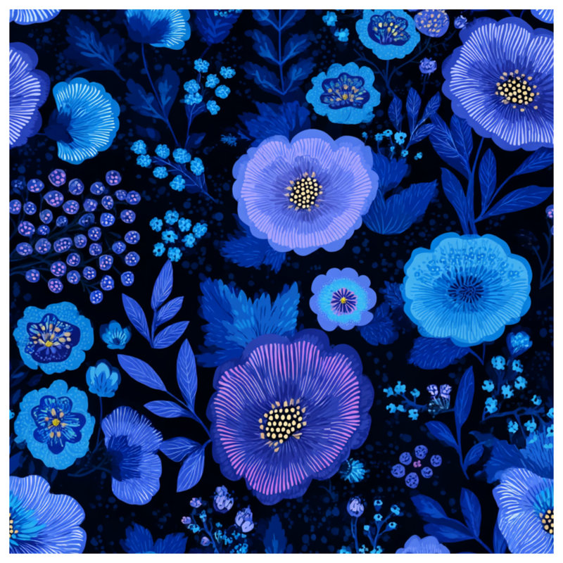 Coussin Floral, 14 X 14 pouces