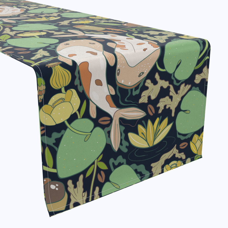 Floral 118 Cotton Table Runners, 90" x 16"
