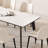 Simple light luxury table and chair