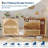 Rattan Shoe Cabinet with Flip Drawers & Mirror, Freestanding Entryway Shoe Storage with Shelves