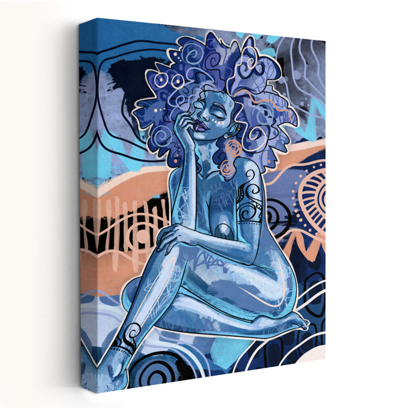 Imani - Art contemporain afro-américain, H 24 po x l 16 po
