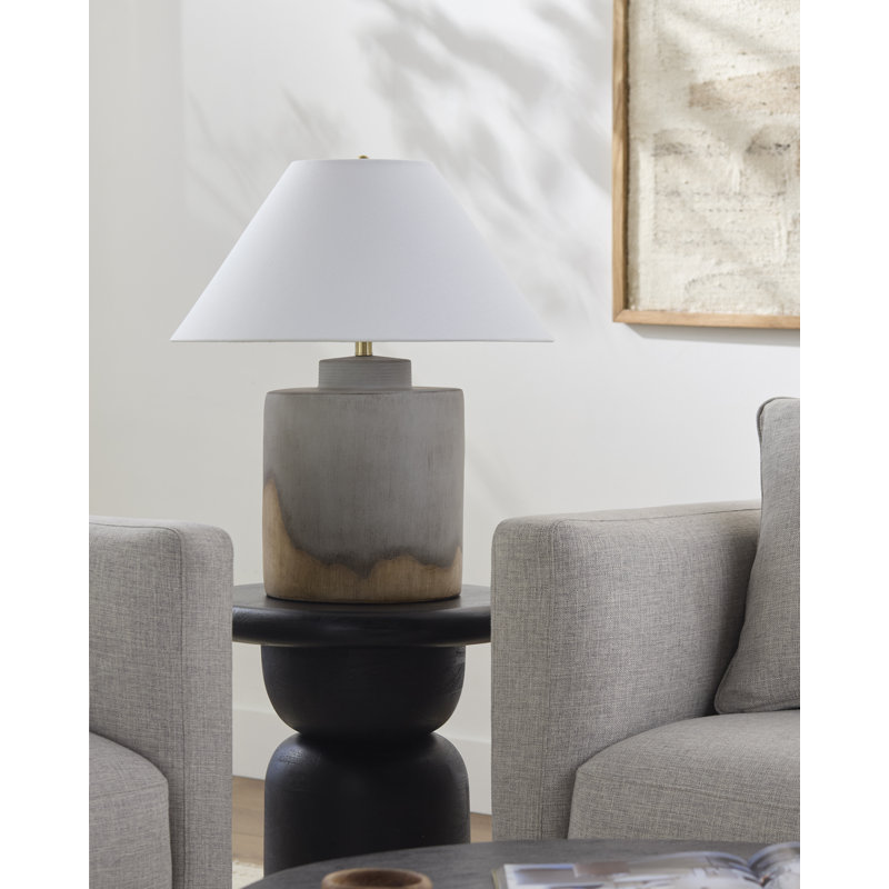 Lampe de table Basilius, Gris