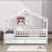 Heulwen Two Drawers Wooden House Bed-1726847272-1726847273