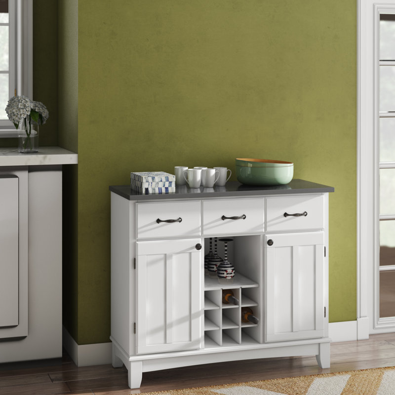 Presswood 41.75'' Sideboard, White