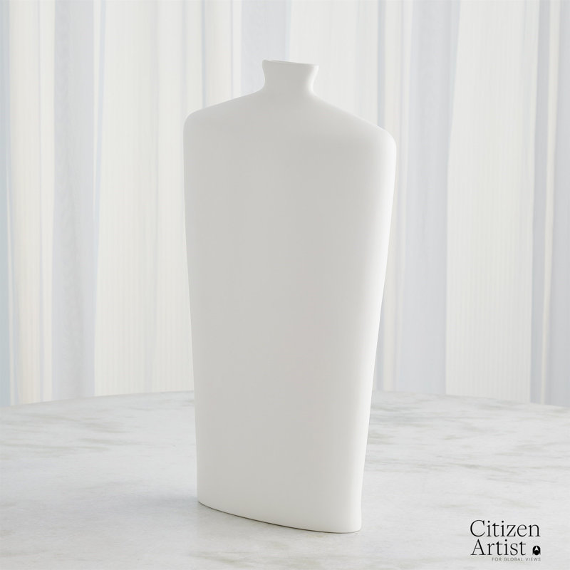 Terzo Handmade Ceramic Table Vase, 23" H x 12.5" W x 4.5" D