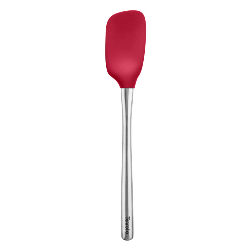Cuillère en acier inoxydable Tovolo Flex-Core, cuillère en silicone avec poignée ergonomique en acier inoxydable, ustensiles de cuisine allant au lave-vaisselle