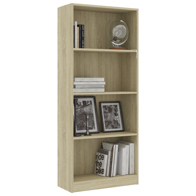 Attwood Bookcase, Concrete Grey, (2 Shelves) 30.1" H x 15.7" W x 11.8" D