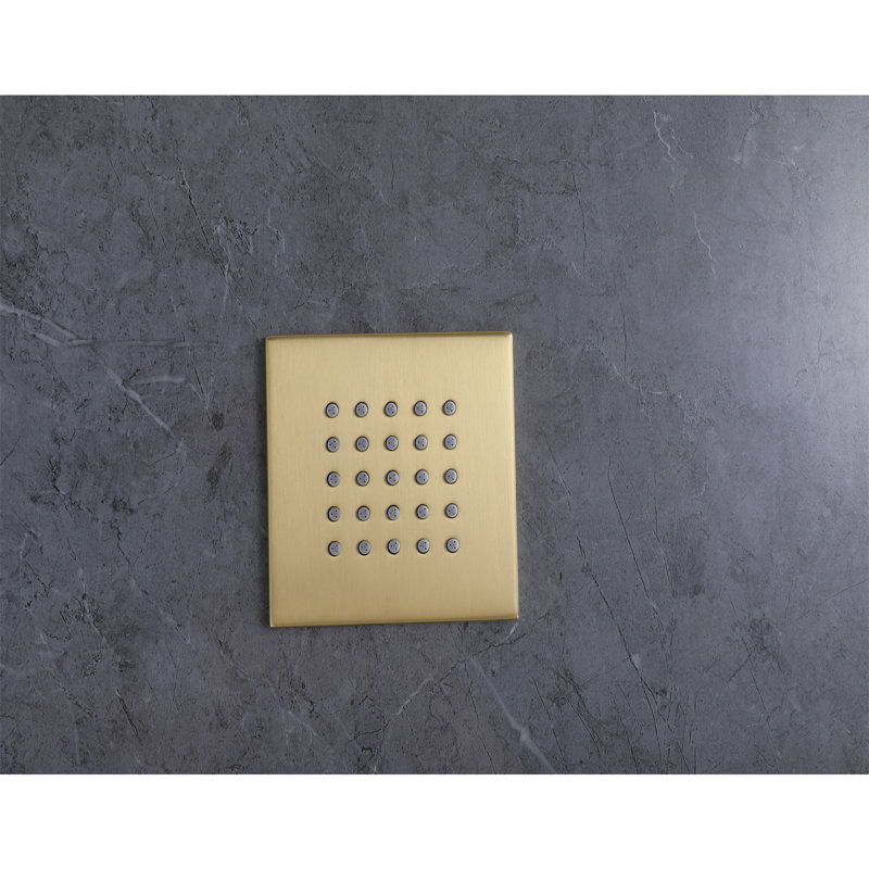 All-In-One Kit with Rough in-Valve, Brushed Gold