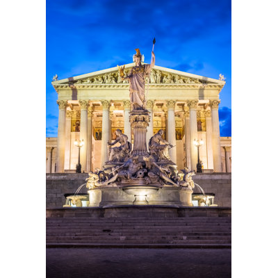 Karrara Austrian Parliament Building - Wrapped Canvas Print