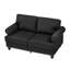 Canapé en cuir de vache de 59,5 po avec clous 59 po-1931926136