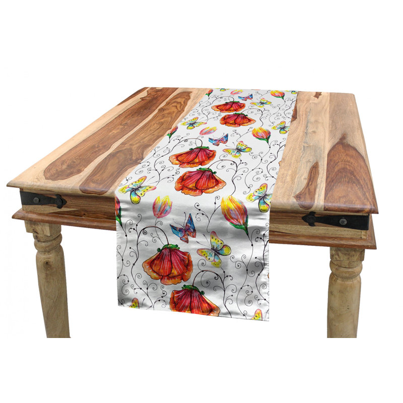 Floral Table Runner, 120" x 16"