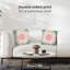 Housse de coussin floral en polyester