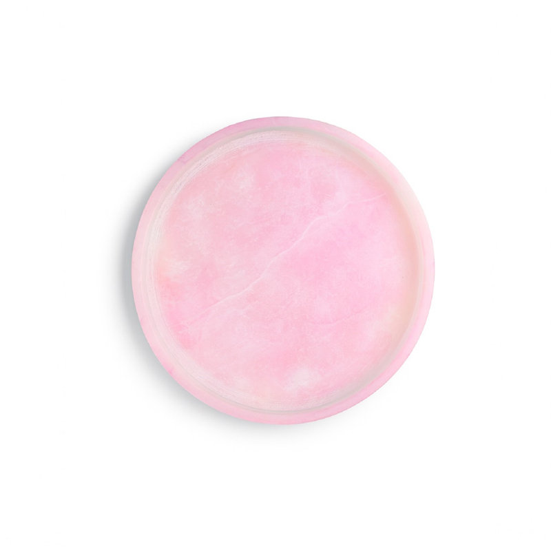 Plateau rond Montana blanc albâtre Montana, L 1,25 po x P 6 po x H 6 po
