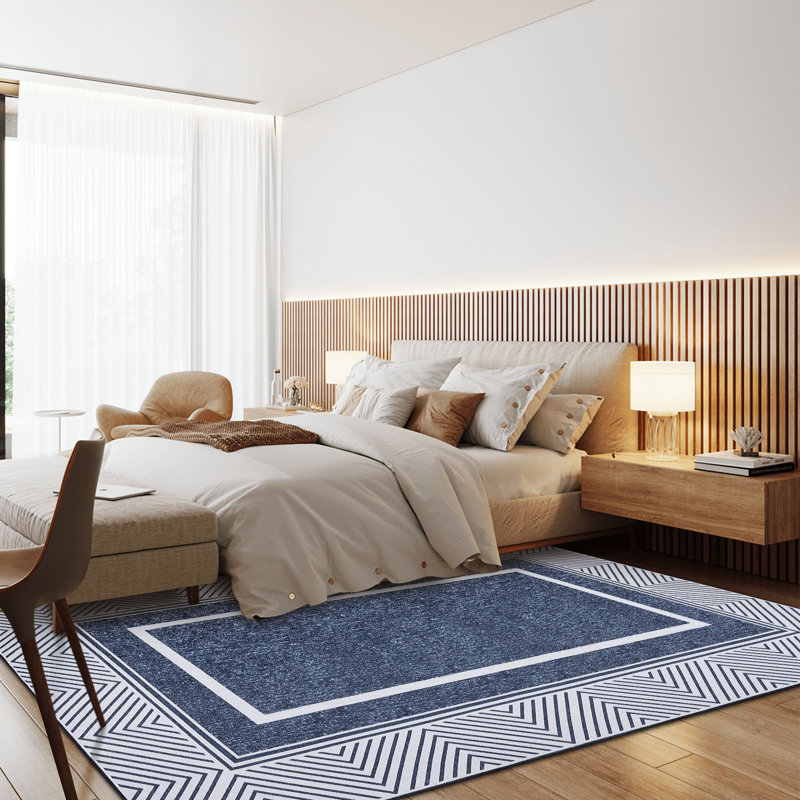 Washable Geometric Rug, Rectangle 9' x 12'