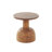 Claymon Wood Handmade Side End Brown Accent Table with Rounded Block Base-225275970