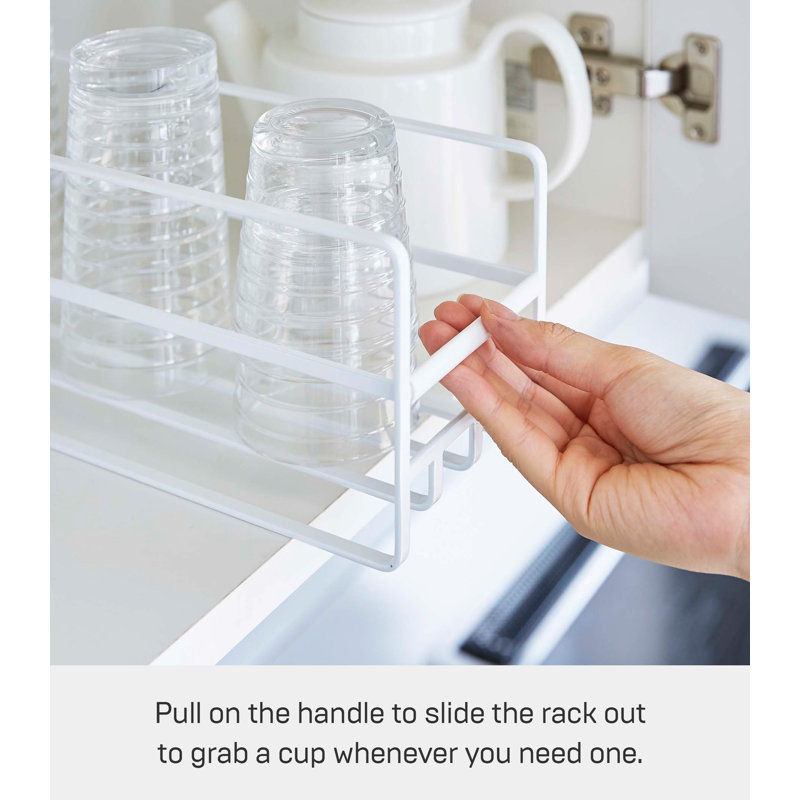 Glass and Mug Helper Shelf, White