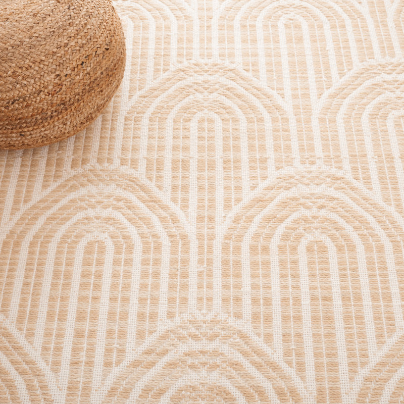 Koletyn Hand Woven Wool Abstract Rug, Rectangle 8' x 10'