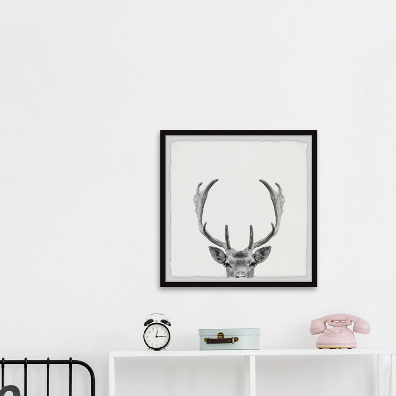 Giant Antlers by Maria Giovanni - Single Picture Frame Painting, 45cm H x 45cm W x 3.81cm D