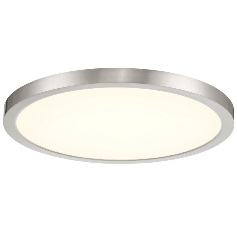 Plafonnier encastré à DEL Artemis - rond, 35 W, 5 CCT, nickel brossé