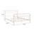 Azyra Spindle Metal Bed In White-2094584088