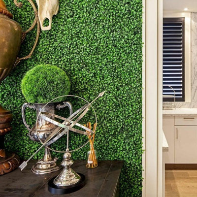 20" x 20" Premium Artificial Boxwood Hedge Wall Panels – UV-Protected Greenery for Indoor/Outdoor Privacy, Décor & Backdrops