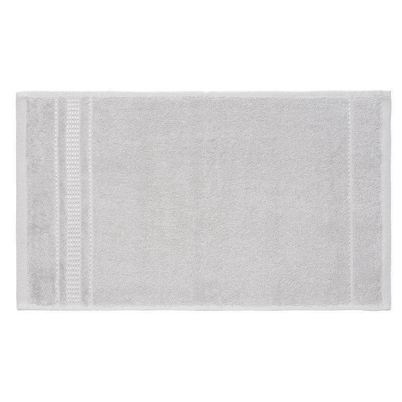 Silver Gray Turkish Cotton Fingertip Towels Set of 4