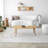 Colesen Solid Wood Wall Shelf, Oak Color, 47.2 x 11.8 x 9.4 inches | 100% Solid Wood Construction, Modern Scandinavian Design | Perfect for Living Room, Bedroom, or Office, Stylish Storage Solution