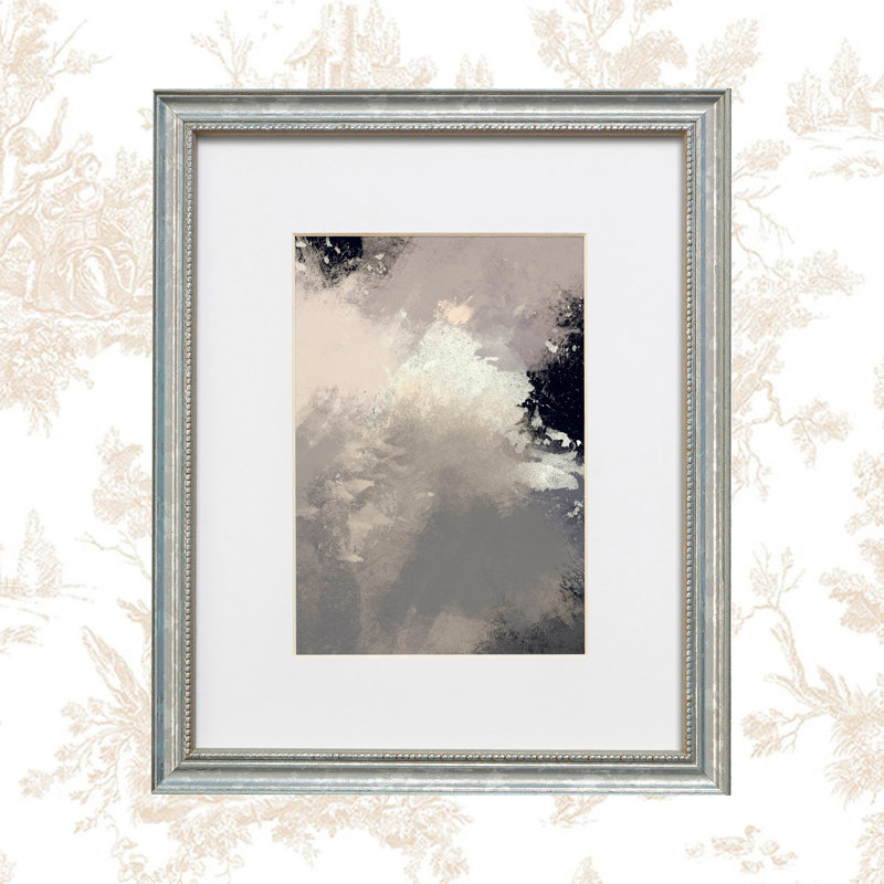 Cadre photo Avarika, 24 po x 30 po emmêlé à 20 po x 26 po, Argent vieilli