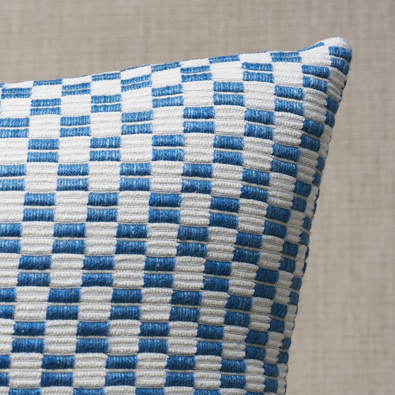 Elkhart Pillow, 20" H x 20" W, Blue