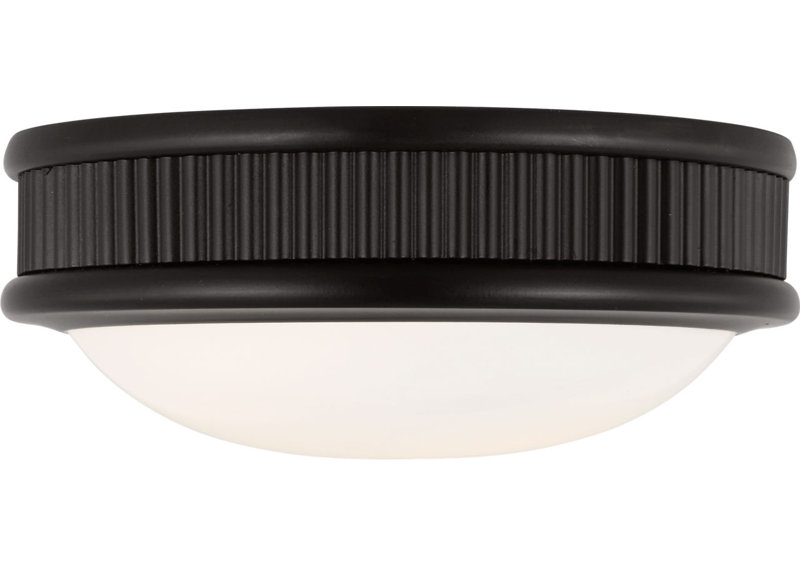 Rigsby Flush Mount, 3" H x 8" W x 8" D, Aged Iron