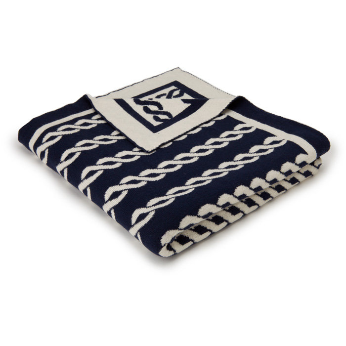 Nautico Knitted Throw Blanket