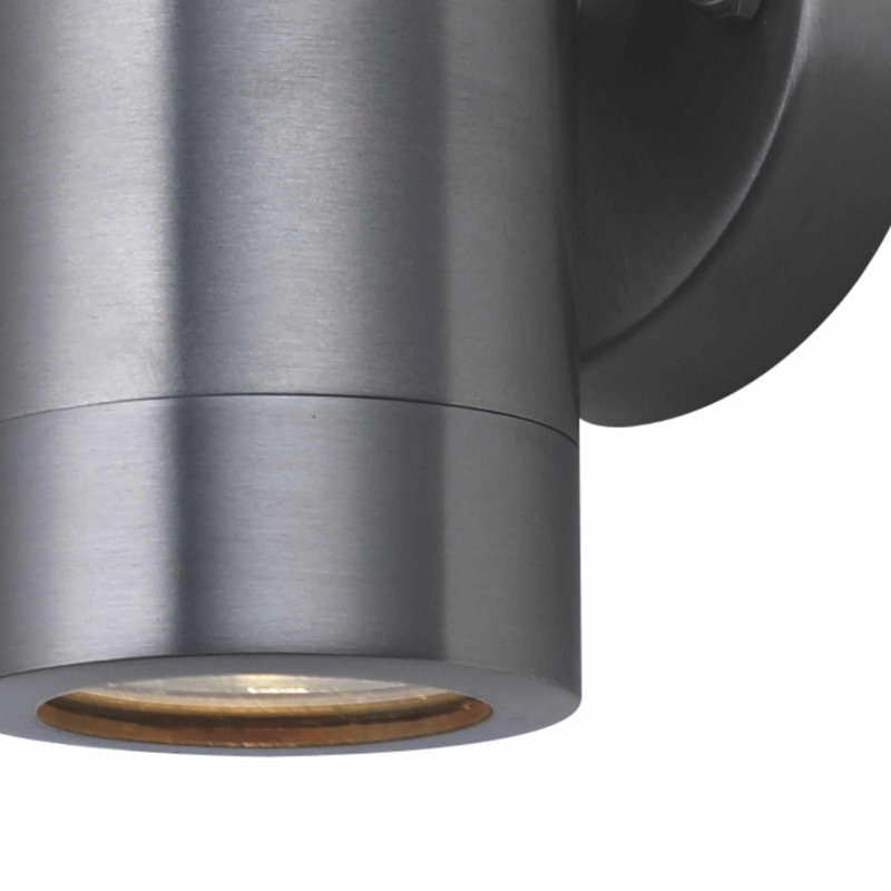 Avello 12cm H Outdoor Armed Sconce, Stainless Steel