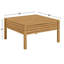 Table basse carrée en bois 32 po avec deux tiroirs Charnay-122026433