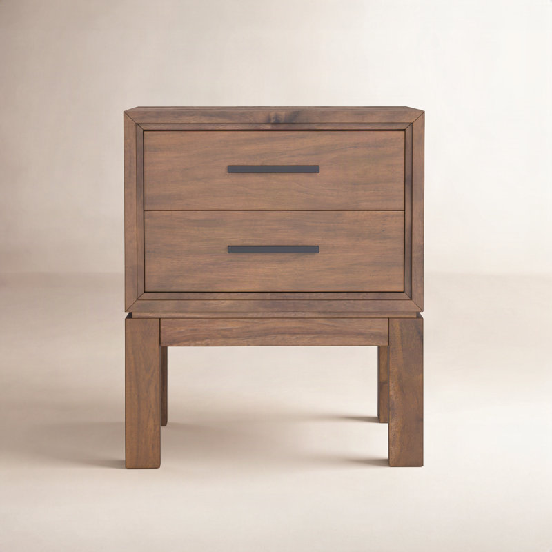 Wrightia 2 - Drawer 20" Nightstand, Honey Maple