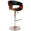 Tabouret de bar pivotant en similicuir Isar