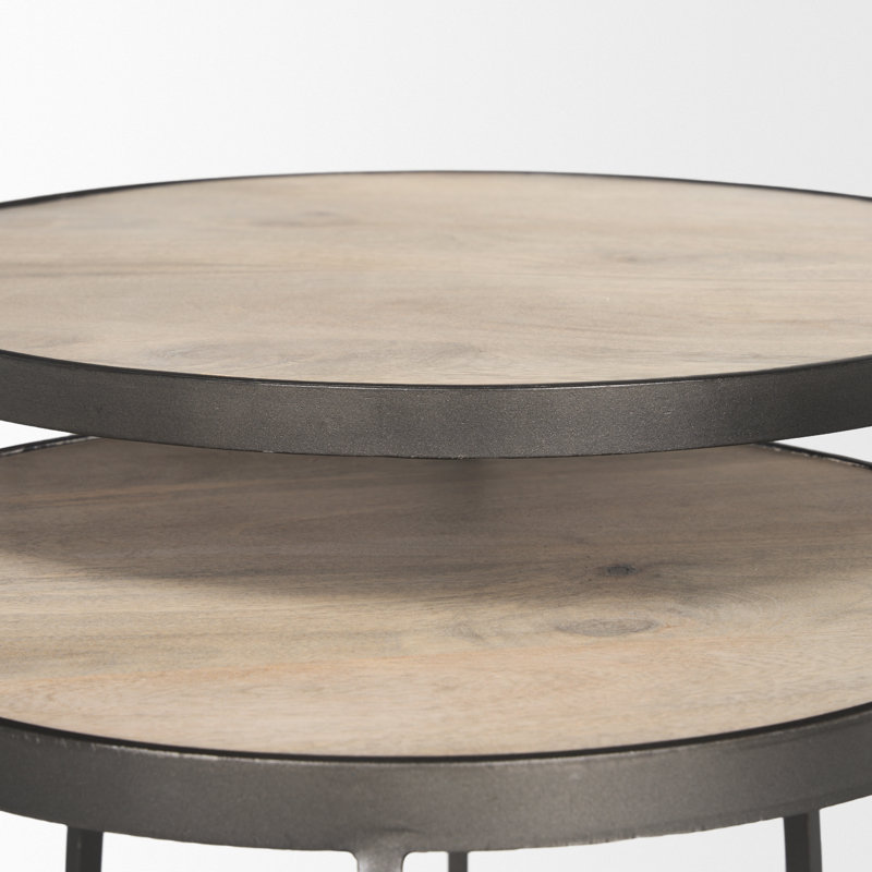 Wyle Solid Wood Top Nesting Tables