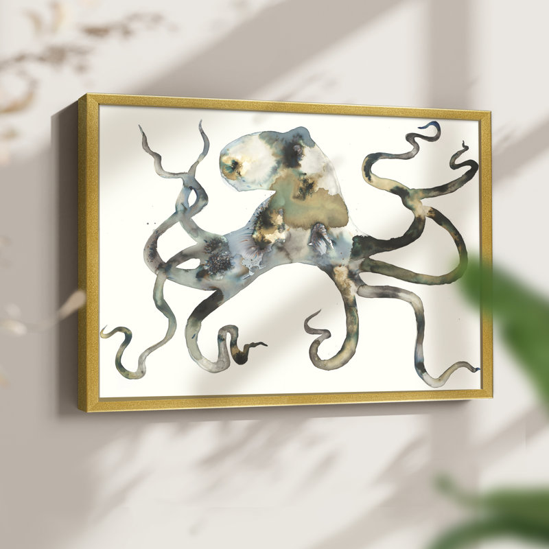Octo - reproduction encadrée - réarmable, Or, H 16 po x l 20 po