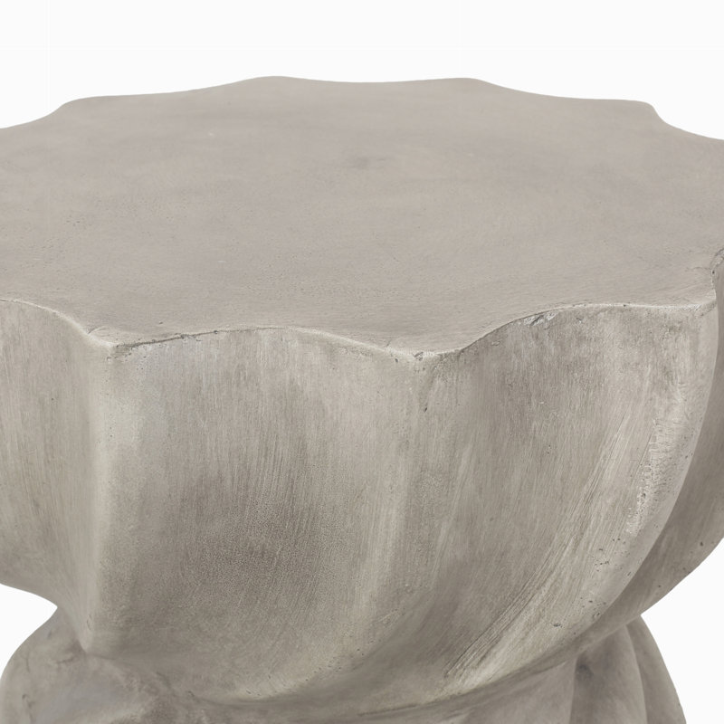 Rempe Round Outdoor Side Table , 14 " W 14 " D, Gray