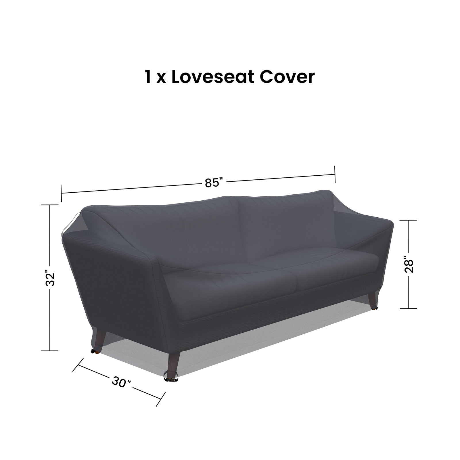 84" Wicker Outdoor Patio Sofa Cover