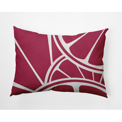 Geometric Outdoor Reversible Throw Pillow