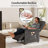 32"W Power Recliner Chair with Vibration Massage and Heating-1307379929