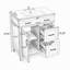 Meuble-lavabo 30 po vert sauge avec lavabo en céramique, structure en bois massif, 2 tiroirs à fermeture en douceur, 1 porte à fermeture en douceur, tablette réglable et poignées noires